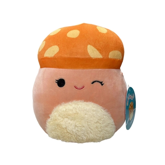 Squishmallows Orange and Pink Mushroom Plush 8 Inch Alba - Picture 1 of 1